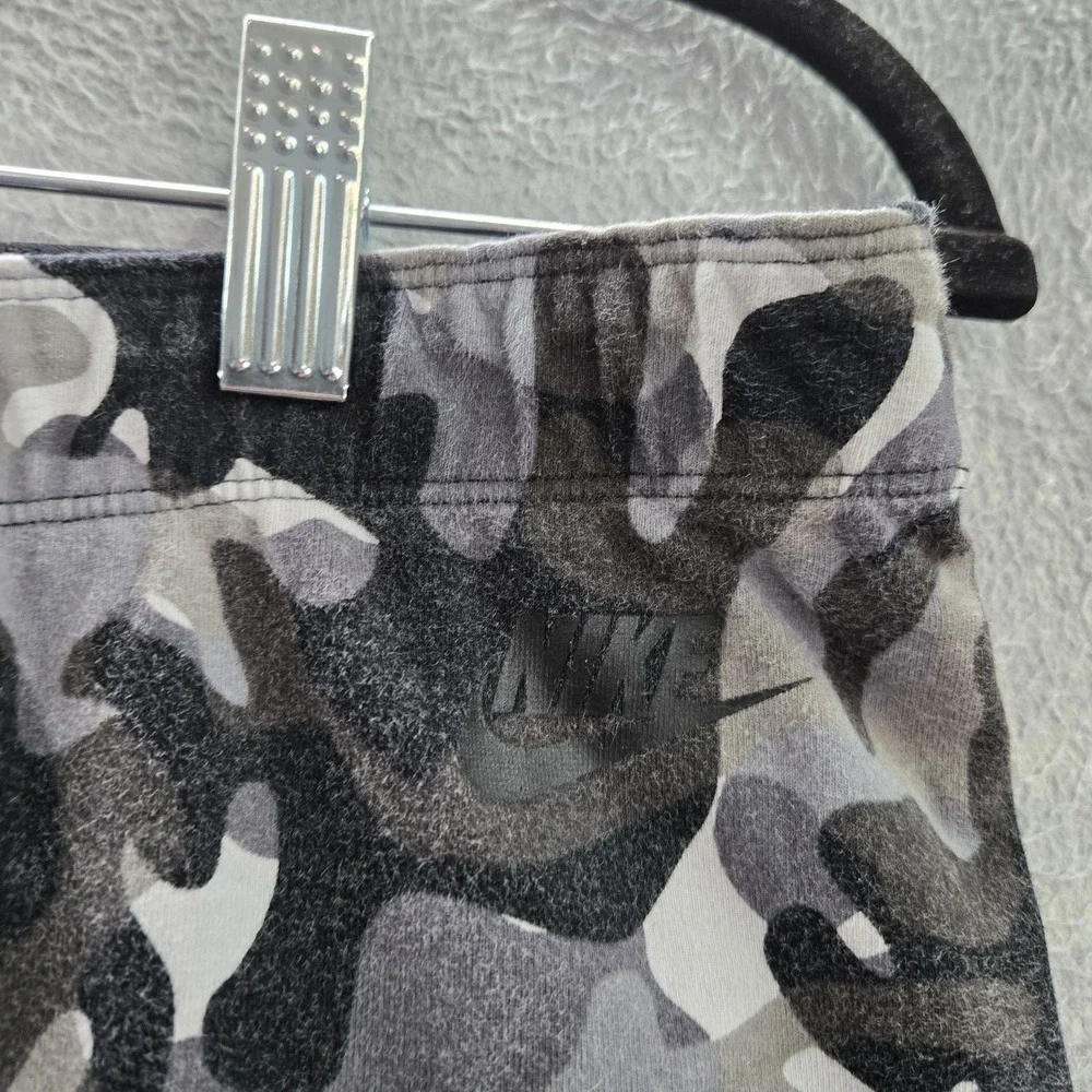 Nike Women Activewear Pants L Gray Leggings‎ Camouflage Logo 28
